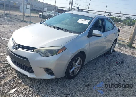 2016 Toyota Corolla Le из США, поврежденный, VIN 2T1BURHEXGC619464